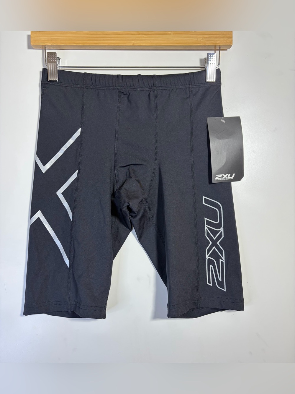 2XU Perform MA1931B Men's Compression Shorts S Black Silver PWX NWT